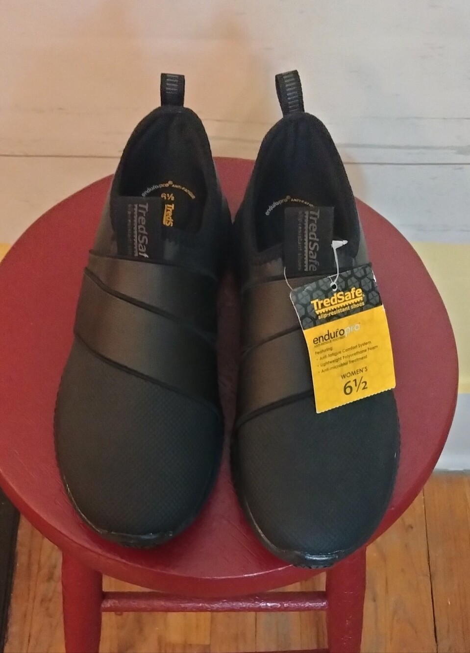 TredSafe Enduro Pro Slip-On Work Shoes in Black